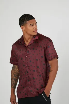 Men Star Print Short-Sleeve Shirt in