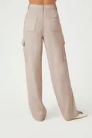 Women's High-Rise Cargo Pants in Natural Medium