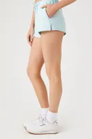 Women's Active Drawstring Shorts in Powder Blue, XS