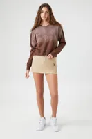 Women's Cloud Wash Drop-Sleeve Pullover in Brown Small