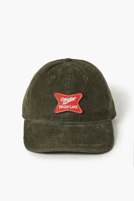 Miller High Life Baseball Cap in Olive