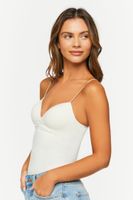 Women's Seamless Sweetheart Bodysuit in White Large