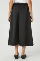 Women's Button-Front A-Line Midi Skirt