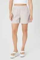 Women's Pinstriped Pull-On Shorts