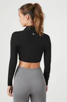 Women's Active Cropped Corset Jacket in Black Medium