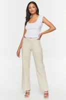 Women's Mid-Rise Cutout Pants Sandshell