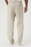 Men Wide-Leg Pajama Pants in Taupe, XXL