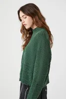 Women's Mock Neck Drop-Sleeve Sweater