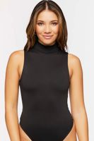 Women's Mock Neck Sleeveless Bodysuit XS