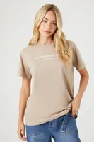 Women's Do Everything In Love Graphic T-Shirt in Tan/White Small