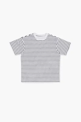 Girls Striped Short-Sleeve T-Shirt (Kids) in Black, 9/10