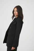 Women's Double-Breasted Blazer in Black, XS