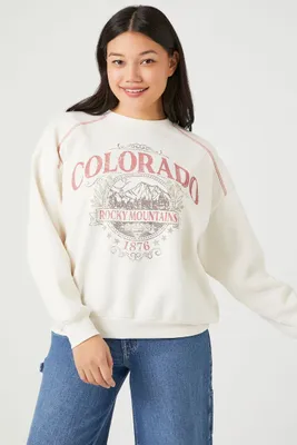 Women's Fleece Colorado Graphic Pullover