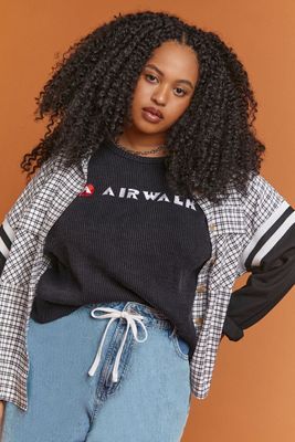 Women's Embroidered Airwalk T-Shirt Charcoal,