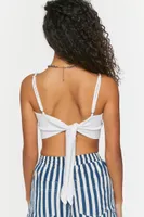 Women's Ribbed Handkerchief Cropped Cami