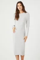 Women's Long-Sleeve Bodycon Midi Dress