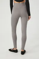 Women's Ponte Knit High-Rise Leggings in Dark Grey, XL