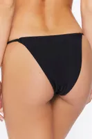 Women's High-Leg Bikini Bottoms in Black, XL