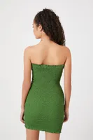 Women's Smocked Mini Tube Dress Avocado