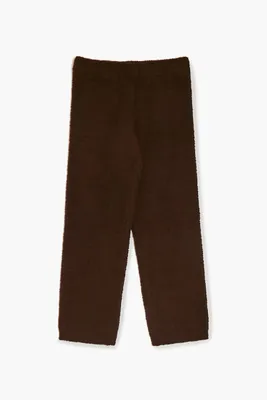 Kids Straight-Leg Pajama Pants (Girls + Boys) in Brown, 9/10