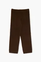 Kids Straight-Leg Pajama Pants (Girls + Boys) in Brown, 9/10