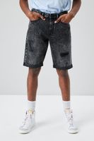 Men Organically Grown Cotton Denim Shorts in Black, 29