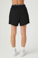 Women's City Names Graphic Bermuda Shorts in Black Large