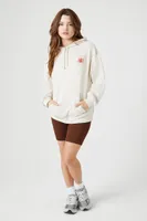 Women's Takoyaki House Graphic Hoodie in Taupe/Taupe Small