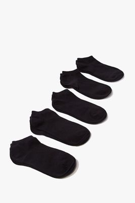 Knit Ankle Socks - 5 Pack in Black