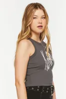 Women's Korn Graphic Tank Top in Charcoal Medium