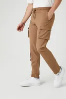 Men Drawstring Cargo Skinny Pants