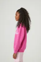 Girls Barbie Graphic Pullover (Kids) in Pink, 9/10