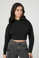 Women's Cropped Bustier Hoodie