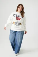 Women's Coors Graphic Pullover in White, 3X