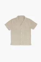 Kids Mineral Wash Shirt (Girls + Boys) Taupe,