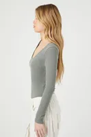 Women's Cotton-Blend Scoop Bodysuit