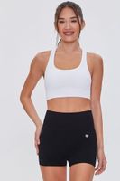 Women's Active Seamless High-Rise Shorts in Black Large