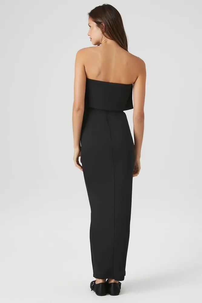 Women's Flounce Midi Tube Dress