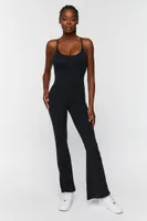 Women's Active Flare-Leg Cami Jumpsuit in Black Small