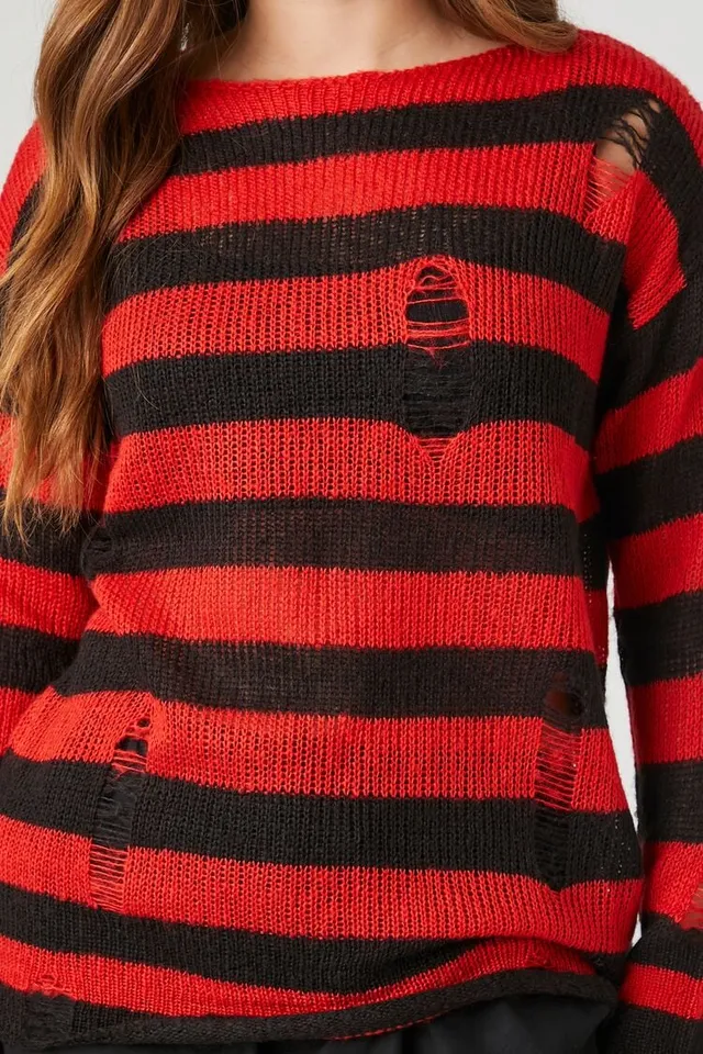John Galt Black & White Striped Brianna Sweater