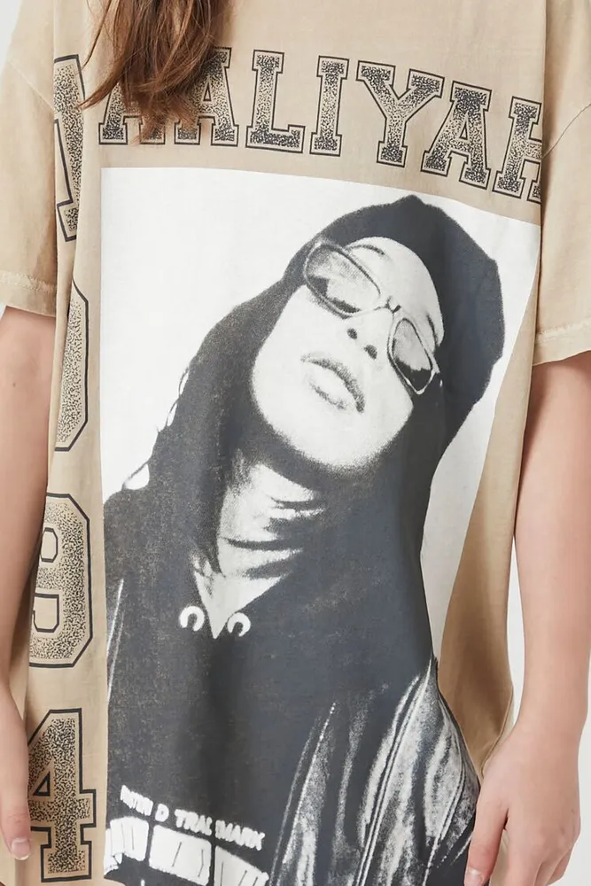Girls Aaliyah T-Shirt Dress (Kids) Taupe,