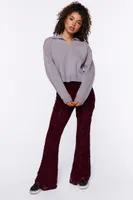 Women's Split-Neck Collared Sweater