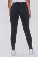 Women's Essential Mid-Rise Skinny Jeans Black,