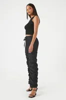 Women's Ruched Drawstring Joggers