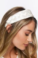 Basketwoven Headband in Cream