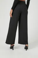 Women's High-Rise Wide-Leg Pants in Black, XS