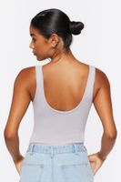 Women's Seamless Tank Bodysuit in Silver, M/L