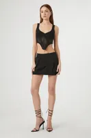 Women's Pleated Mini Skirt Black