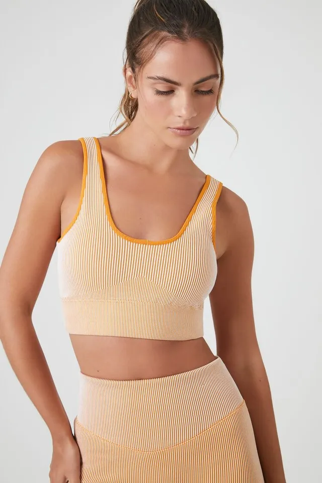 Rio Seamless Ribbed Sports Bra - Nude Pink – Jed North Canada