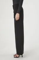 Women's High-Rise Trouser Pants in Black Medium